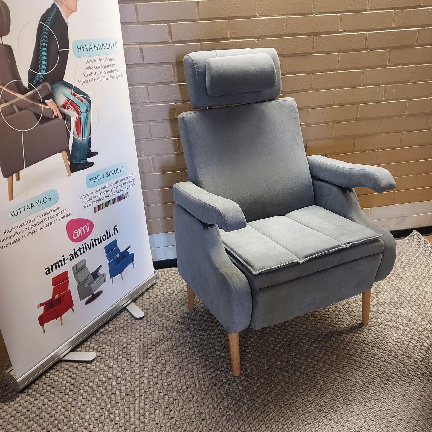 Armi Aktiivituoli Design +10cm levennetty - harvoin tarjolla